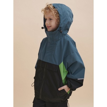 Vetrovka for boys, height 116 cm, sea wave color-8