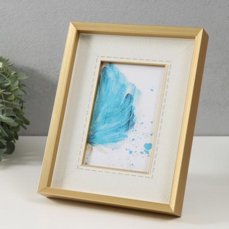 Photo frame plastic 10x15 cm "Arista" gold frame 3.3x18.3x23.5 cm-1