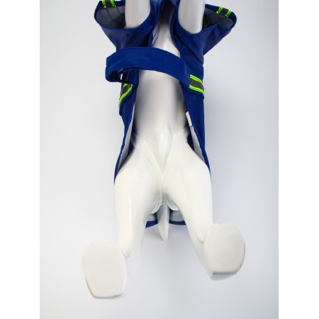 Dog jacket with lining, size M (ds 30, og 41 cm, weight 4-6 kg), blue-4