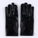 Carnival accessory- gloves, color black metallic, artificial leather