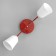 Causte "Online" (Tsil.) 2x15W E27 Model: BR 00285 red 50x15x15cm