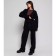 Women's costume (cardigan/trousers), black color, size 42-46 (One size)