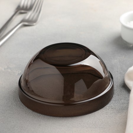 Glass fluid "Convenient storage", d = 12 cm, smoky color-2
