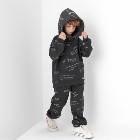 Kids (sweatshirt, trousers) KAFTAN LEVEL UP R.32 (110-116), gray-6