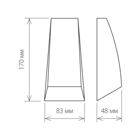 Elektrostandard lamp, 2 W, LED, 4200K, 100 LM, IP54, wall, Techno 1016 Black-2