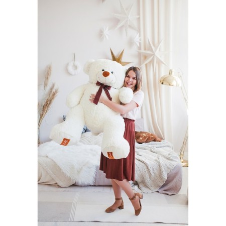 Soft toy "Bear Amur", 120 cm, milk color-5