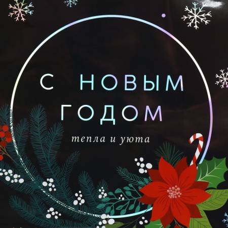 Holographic package “with love”, ml 23 x 27 x 11.5 cm, new year-2