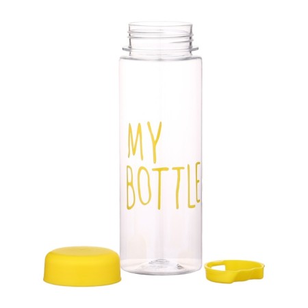 Water bottle, 500 ml, My Bottle, 19.5 x 6 cm, Czech in the kit, Yellow-3