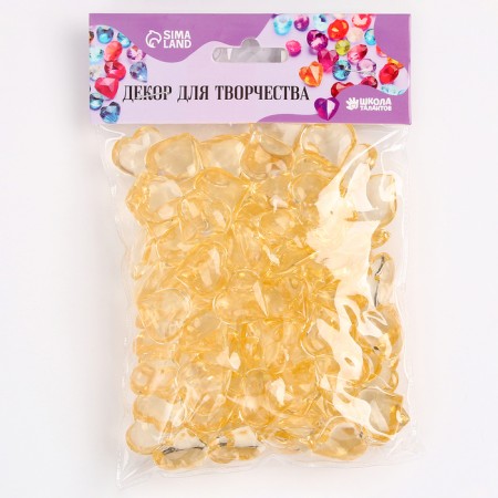 Plastic sores are decorative, set of 100 pcs., Size 1 pc. - 2 × 2 cm, gold color-1
