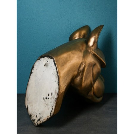 Figure "Dog's head", polystone, 71 cm, color gold-3