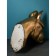 Figure "Dog's head", polystone, 71 cm, color gold