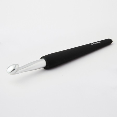 Aluminum hook for knitting KNITPRO with an ergonomic handle, 4.50 mm, 30816
