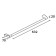 Towel holder, 60 cm Cut220