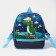 Children's backpack on a zipper, 1 outer pocket, insert mix, blue color