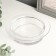 Glass of Glass for 1 candle "Hat" transparent 3x12.3x12.3 cm