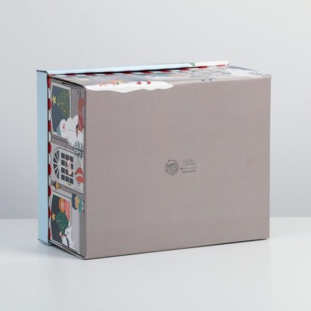 The folding box "Winter City", 31.2 x 25.6 x 16.1 cm, New Year-4