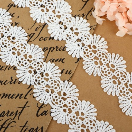Lace Hypure, 40 mm × 9 ± 0.5 m, white color-1