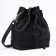 Cross-Body bag on puff, black color