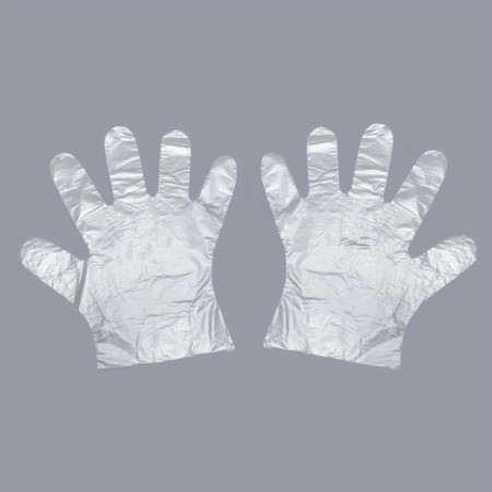 Disposable gloves set 100pcs transparent 0.7 miMikr packet nakl QF-1