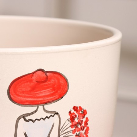 Flower pot "Girl in a hat" 6 l-2