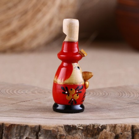 Whistle "Cockerel", birch bark, mix-2