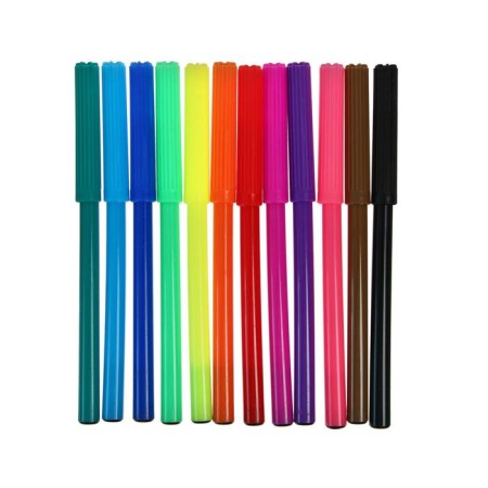 Flomasters 12 colors, a ventilated cap, in a cardboard box-2