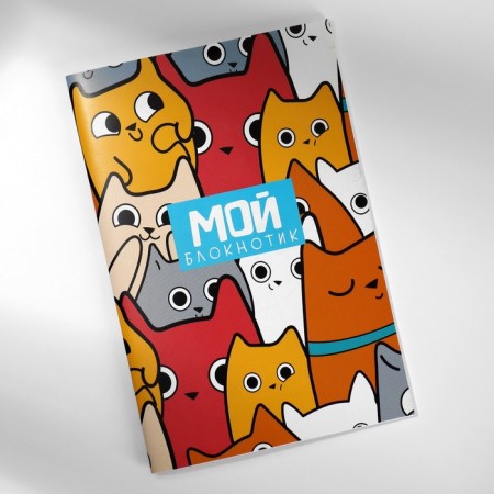 Chancellery set: notebook coloring, stencil, stickers and wax crayons of “there are no cats a lot”-7