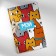 Chancellery set: notebook coloring, stencil, stickers and wax crayons of “there are no cats a lot”