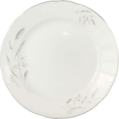 Small Constance dish, decor "Silver ears, platinum laying" 30 cm