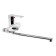 Bath mixer Zein Z2741, pour 30 cm, with a button, cartridge 35 mm, shower set, chrome