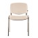 Stool for personnel and visitors to Brabix ISO CF-001, chrome frame, leatherette beige