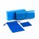 Set for glasses: case, cover, napkin, blue