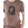 Male T -shirt "Chegovara", size 44, color brown melange