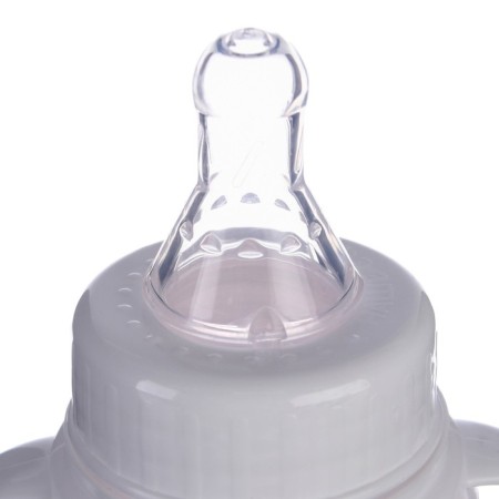 A bottle for feeding Gift "Strawberry milk", classic throat, 250 ml., 0 months, with a nipple, with handles-4