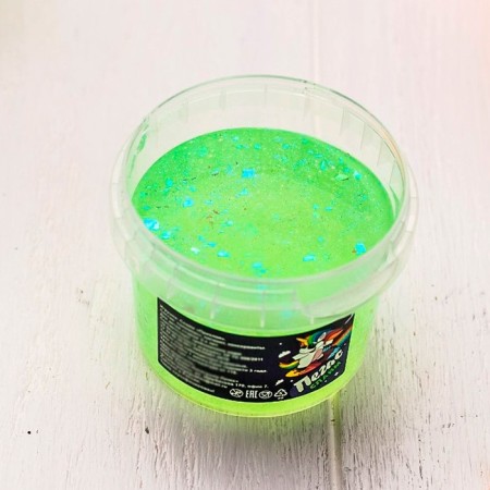 Slime "Pegas" broken glass, green, 90 g-1