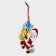 Decorative decoration (suspension) "Grandfather Frost with gifts" 18x14 cm
