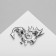 Brooch "Dragon" with a heart, color in silver