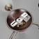Olivia chandelier 3x40W E27 bronze 45x43x20 cm