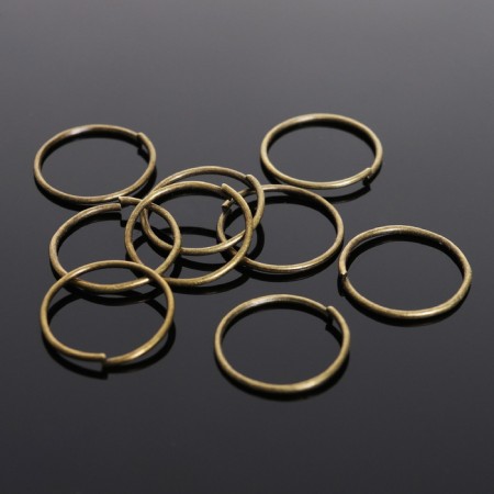 Connective ring 0.7 × 12 mm (set 50 g, ± 440 pcs.) SM-995, bronze color