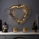 LED figure "Heart" 40.5 × 39.5 cm, metal, batteries AAX2 (not in the kit), glow warm white
