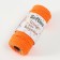 Knitting cord 100% cotton, width 3mm 25m 80g "orange" 4.5x4.5x10 cm