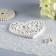 Open -Rings stand, white, 14.5x13x0.8 cm