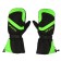 Winter mittens "beaver", size XL, black, green