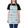 Apron of a kitchen with a photo print "Sharks are circling", adjustable, size OS