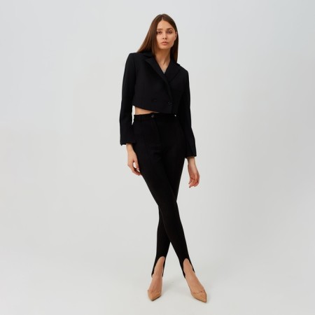 Women's pants Minaku: Casual Collection Black color, size 40-3