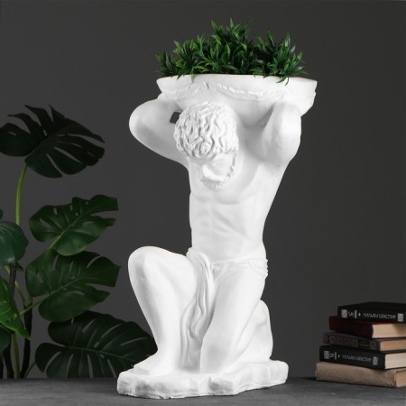Figure with Kashpo "Titan" White, 4l / 40x70x42cm-1
