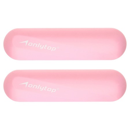 ONLYTOP dumbbells for universal burden, 2 pcs., 0.5 kg, pink color-1
