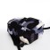 Youth backpack from textiles, 3 pockets, black/gray color
