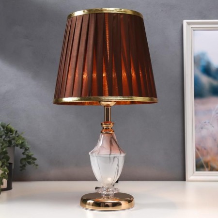 HELP lamp 16141/1 E27 40W white-gold 25x25x44 cm Risalux-1