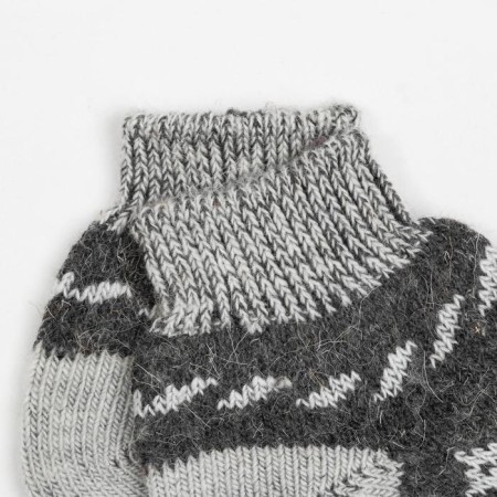 Women's socks “white snowflake”, dark gray color, size 23-1